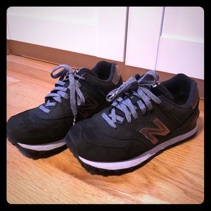 New Balance 574 Classic sneaker black & bronze 7.5